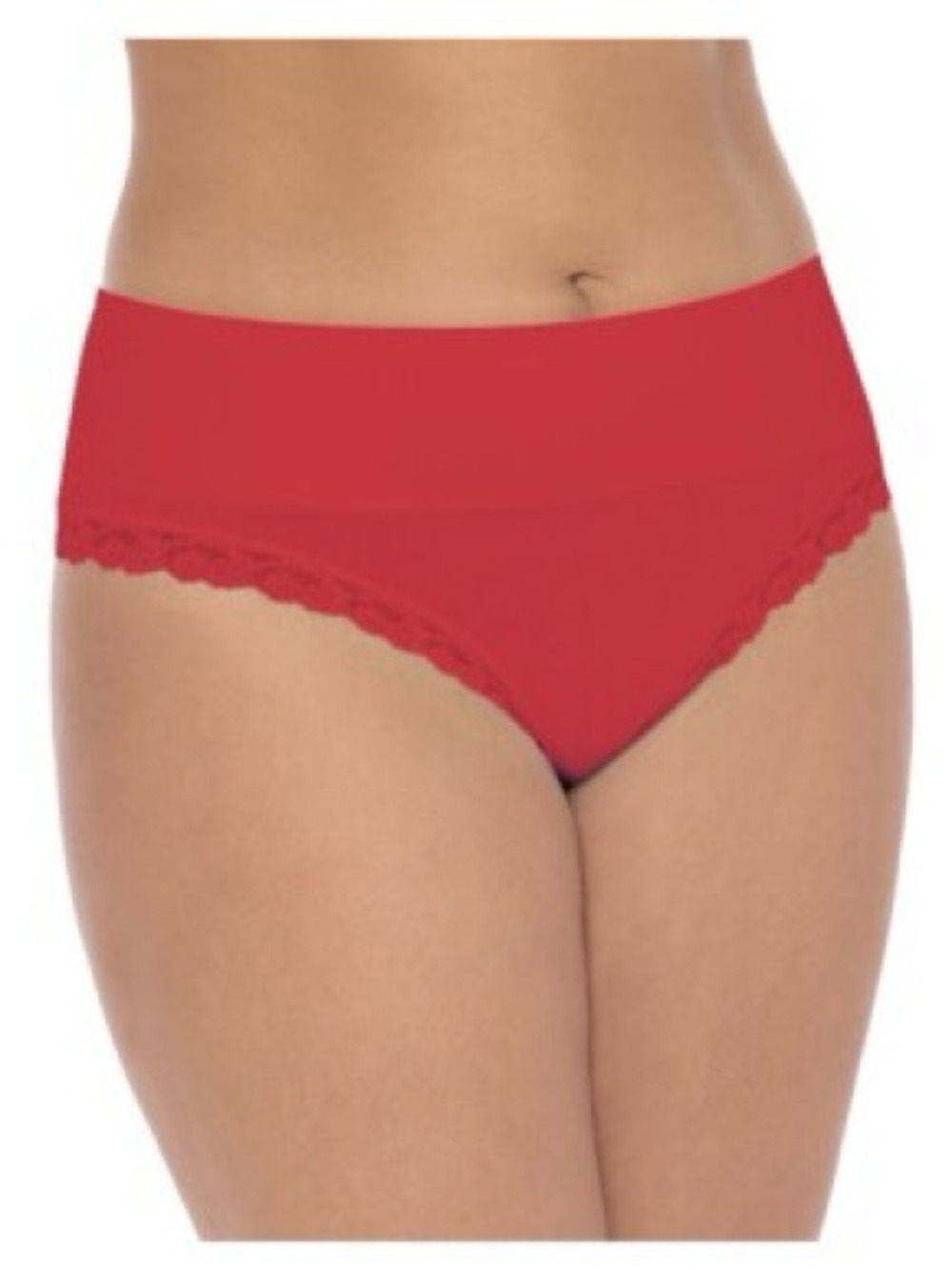 Secret Treasures Red High-Waist Wide Band Lace-Trim Thong size XXXL 3XG (22)